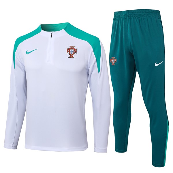 Sudadera De Training Portugal 2024/25 Blanco Verde